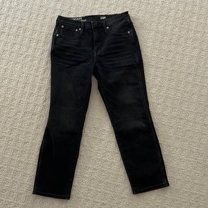 NWOT J Crew Vintage Slim Straight Black Jean 28P